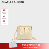 CHARLES&KEITH迷你菱格流浪包单肩斜挎双肩包包女包生日礼物送女友CK2-60782390 【S号】Butter Yellow奶油黄色 S