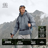 KOLON SPORT/可隆MIST轻量羽绒服 男士防水透湿户外防风轻薄鹅绒夹克 LHDJ5WNT21-LC 浅炭灰 XL 180/100A