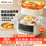 小熊（Bear）电炖盅电炖锅隔水炖家用4人用煲汤炖汤锅燕窝炖盅4.1L炖蒸煮一体微压电炖锅DDZ-J25G2