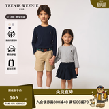 Teenie Weenie  Kids小熊童装春夏新款男女童宝宝简约圆领长袖T恤打底衫 花灰色 100 cm