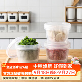 川岛屋葱花保鲜盒冰箱大蒜沥水收纳盒密封塑料水果盒食品储物盒保鲜碗 葱姜蒜方形保鲜盒