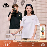 卡帕（Kappa）背靠背运动男士t恤短袖2026新款纯棉夏季跑步上衣K0D32TD21V
