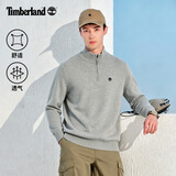 添柏岚（Timberland）卫衣男户外休闲时尚简约舒适保暖立领套头针织衫A5SEM 灰色 L