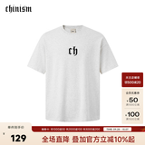 CHINISM CH纯棉短袖男夏季T恤半袖时尚宽松潮流休闲圆领情侣上衣 暖花灰 M