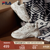 斐乐山丘鞋丨FILA老爹鞋女鞋运动鞋厚底透气鞋子增高休闲鞋 棉花糖/朴色-MA 36.5