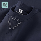 JEANSWEST LIFE真维斯无帽卫衣男春秋季宽松打底外套倒三角设计重磅圆领上衣C