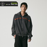 Mishkanyc26秋冬瞄准镜城市机能风上衣连帽拉链开衫卫衣男士通勤工装外套 M21500402M94E 灰色 S
