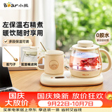 小熊（Bear）迷你养生壶 办公室烧水壶电水壶煮茶壶 保温杯垫多功能花茶壶煮水壶0.8升 YSH-D08D3