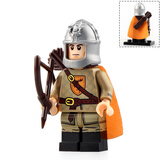 方橙中古士兵中世纪骑士古代士兵魔戒强兽人精灵权力游戏人仔积木玩具 XP217弓步兵