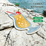 COMICOMI×JDear京东联名 ins风植绒地毯超柔可机洗卧室飘窗地垫37*74cm