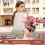 VANESSA HOGAN VH女包山茶花信封包轻奢老花链条小包单肩斜挎包生日礼物送女友