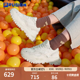 斐乐硬糖丨潮牌老爹鞋增高厚底秋季女鞋轻便休闲运动鞋子 棉花糖/银-MM 36.5