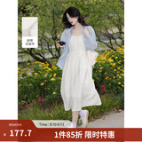 茵曼（INMAN）欧若风天丝薄开衫女装衬衫2026夏季新品长袖衬衣 吊带裙田园杏-18322336 L