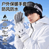 Foss Phil滑雪手套男秋冬季登山加绒加厚保暖防泼水骑行骑车可触屏防寒防风