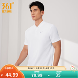 361°polo衫男2026年夏季新款休闲透气短袖情侣运动翻领t恤女父亲节 【男款】本白 XL