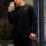 耐克（NIKE）卫衣男款 2026秋季款运动服装健身圆领休闲卫衣男士打底套头衫 简约刺绣logo/热推/晒图-5 L 【175】体重130~150斤左右