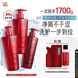 沙宣洗发水水润去屑500g*2+修护水养400g护发素洗护套装去屑去油柔顺