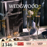 Wedgwood王薇薇VeraWang爱之结绳香槟对杯高脚红酒杯 爱之结绳香槟杯+烛台