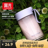 富光玻璃杯高硼硅玻璃水杯子女生便携牛奶咖啡刻度高颜值茶杯330ml