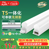 佛山照明T5支架LED灯管一体化全套LED灯带0.3米4W日光色6500K