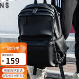 高尔夫（GOLF）双肩包男士14英寸电脑背包男软皮旅行出差包防泼水休闲学生书包
