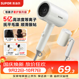 苏泊尔（SUPOR）【重磅新品】5亿等离子护发电吹风机 大功率轻音速干不伤发 便携可折叠风筒 生日礼物EHDL-F844D