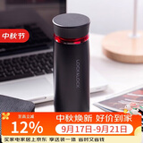 乐扣乐扣（LOCK&LOCK）菲特旋转盖轻量杯保温杯学生商务水杯450ml黑红 LHC4131BKR