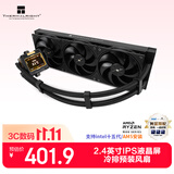 利民（thermalright）Frozen Warframe 360 BLACK 寒冰装甲 一体式水冷散热器 IPS液晶屏 FW360 BLACK