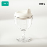 LUSN儿童高脚杯学饮杯鸭嘴宝宝喝水家用牛奶杯直饮果汁酒杯式奶瓶