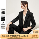 尚都比拉职业通勤西装套装女春秋季正装免烫抗皱外套裤子面试两件套西服