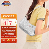 Dickies单肩包女斜挎包百搭小巧老花满印手提腋下包通勤旅行小包 银色
