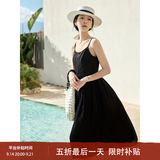 茵曼（INMAN）欧若风天丝薄开衫女装衬衫2026夏季新品长袖衬衣 吊带裙黑色-18322336 S