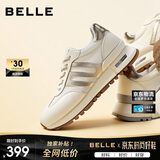 百丽小金甘女鞋春夏商场同款阿甘鞋增高休闲鞋A8D1D 米金-网面 40
