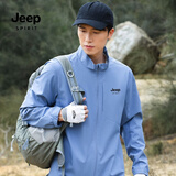 JEEP SPIRIT吉普夹克男春秋季立领外套男士休闲户外上衣防风男装