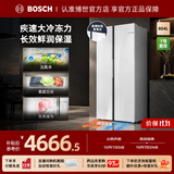 博世（BOSCH）【活氧杀菌净味】604L超大容量家用双开门对开门变频冰箱 超薄嵌入式 鲜润保鲜玻璃门 KAC98EA20C 604L对开|活氧杀菌|全域智净