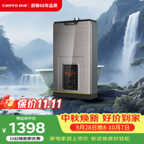 前锋(CHIFFO）燃气热水器 恒温智能速热水气双调 家用节能强排式厨卫通用天然气热水器 JSQ30-16L01R 16L JSQ30-16L01R 16升爵士金