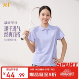 361°t恤女夏季新款运动polo衫速干休闲跑步健身短袖上衣662624111H-5