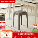 全友家居凳子家用餐凳客厅餐厅备用凳软包座面可叠放高脚凳DX115080KD
