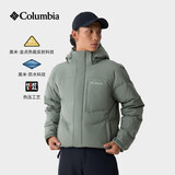 哥伦比亚（Columbia）2026秋冬蒋奇明同款男子金点防水无缝热压700蓬鹅绒羽绒服XE3760 342-灰绿色 700蓬鹅绒 L 180/100A/充绒量192g