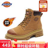 Dickies男士马丁靴高帮时尚男靴工装靴情侣靴男 土黄-加绒 43-男款