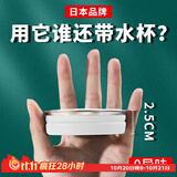家の物语（KATEI STORY）日本漱口杯旅行刷牙杯便携漱口杯情侣硅胶可折叠洗漱刷牙杯子水杯 硅胶折叠口袋杯 白色