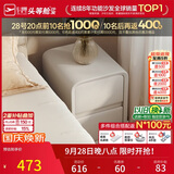 芝华仕（CHEERS）现代简约收纳储物简极易窄床头柜30cm主卧室小柜子白月光G087B白