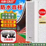 先科（SAST）125W室外防水音柱壁挂音响户外定压音箱学校店铺公园校园背景音乐公共广播喇叭系统扬声播放器