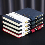 朗捷 商务笔记本本子羊巴皮面a5搭扣记事本240页加厚本子笔记本文具日记本办公会议记录本可定制logo