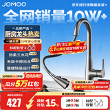 九牧（JOMOO）厨房水龙头厨房抽拉式水龙头洗菜盆洗碗盆厨卫龙头水槽冷热水龙头 【枪灰三挡抽拉】升级悬停33098