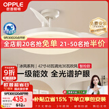 欧普照明（OPPLE）风扇灯42寸全光谱1级能效智控电风扇餐厅厨房卧室空调搭子 冰风