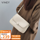 viney牛皮斜挎包品牌包包女包大容量单肩邮差包生日礼物洋气送女友老婆