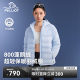 伯希和（Pelliot）【经典2.0】新款鹅绒羽绒服女款800蓬冬季外套男夹克124408282蓝M