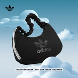 adidas欧阳娜娜同款「云朵包」经典运动单肩挎包女阿迪达斯三叶草 黑色   NS(均码)