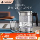 WMF福腾宝不锈钢 玻璃可调温电茶壶烧水壶保温茶壶电热水壶1L 1L